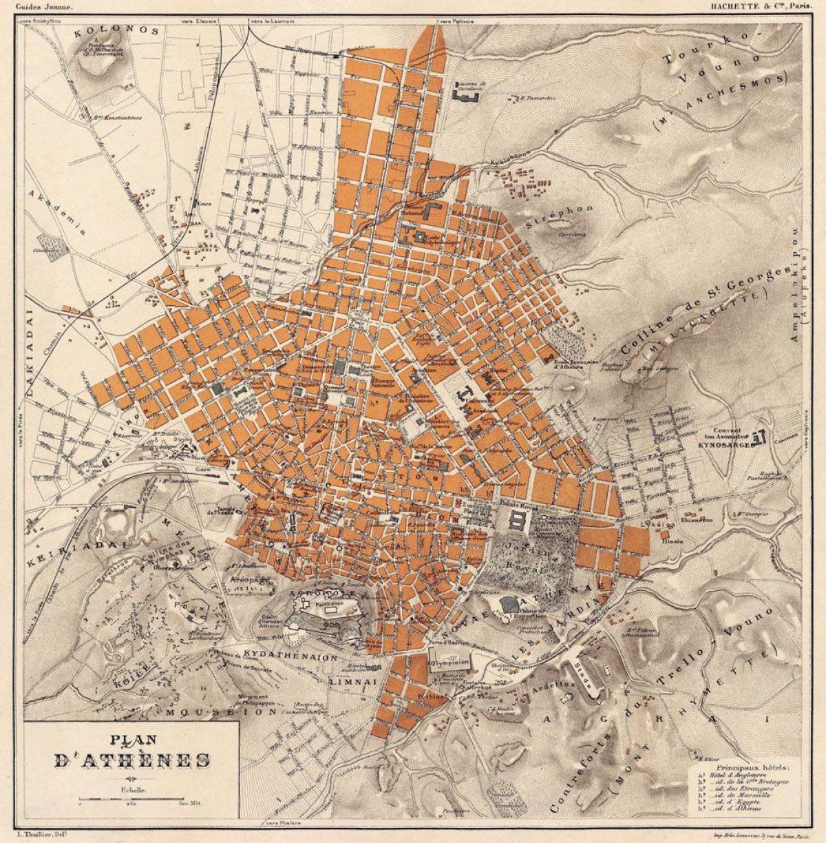 Mapa histórico de Atenas